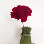 Small red velvet rose