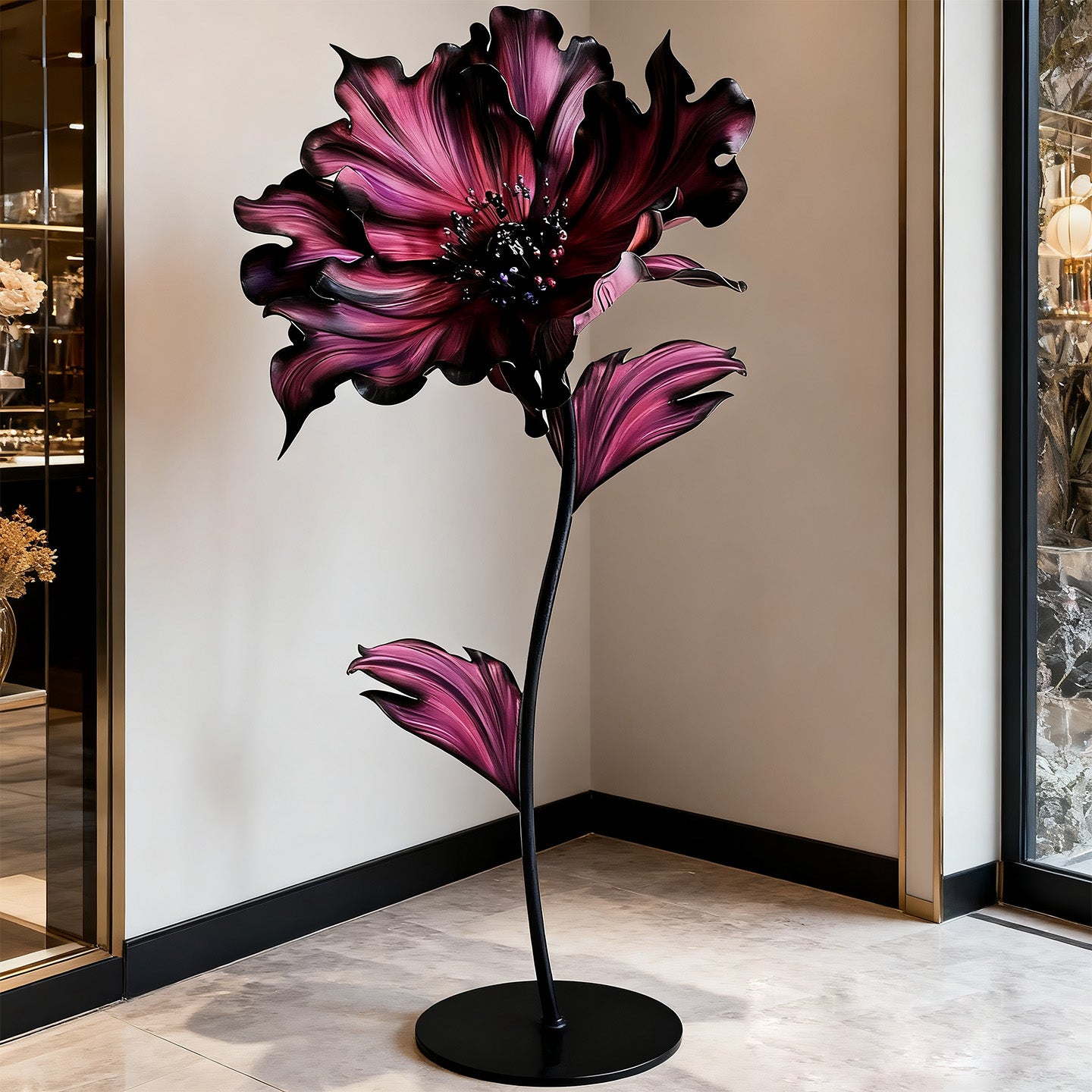 Artificial giant foam paper flowers