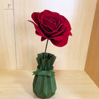 Small red velvet rose