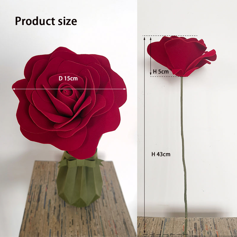 Small red velvet rose