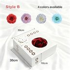 Exquisite paper rose gift box
