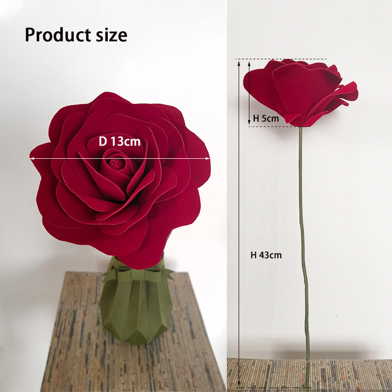 Small red velvet rose