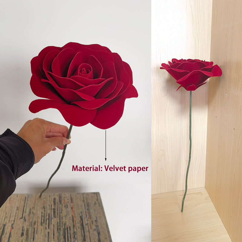 Small red velvet rose