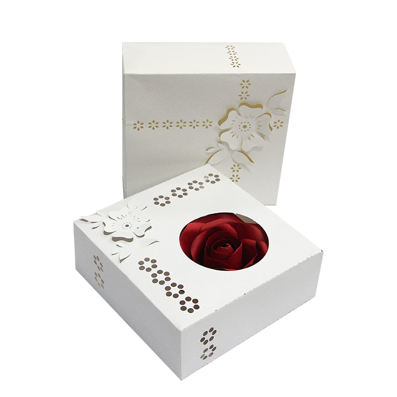 Exquisite paper rose gift box